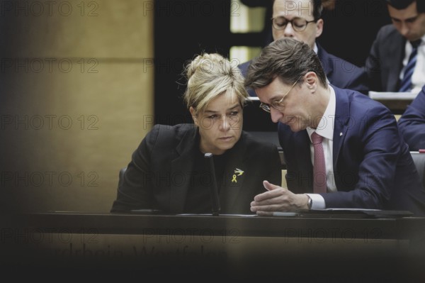 Hendrik Wüst, CDU, Minister-President of North Rhine-Westphalia, recorded during a meeting of the
