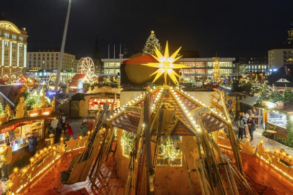 The Dresden Striezelmarkt is a Christmas market in Dresden. It has been held in Advent since 1434,