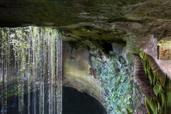Ik Kil Cenote located in the northern center of the Yucatan Peninsula, a part of the Ik Kil