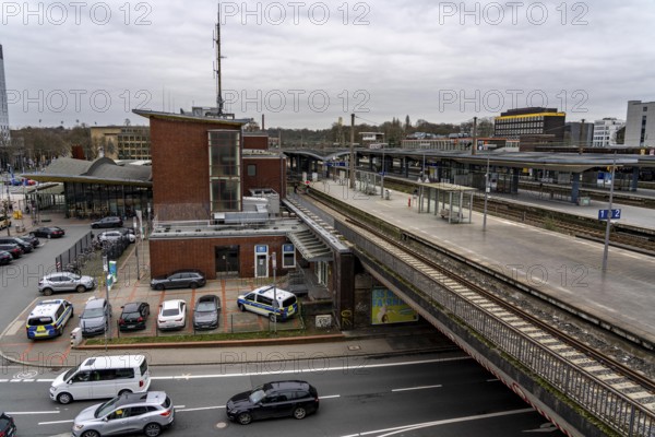 Bochum's main railway station, cut off from long-distance services and parts of regional services