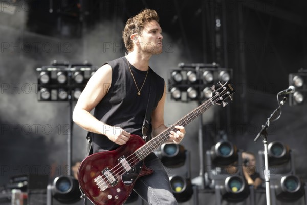 Adenau, Germany, 7 June 2024: Royal Blood (Mike Kerr, vocals, bass) play at Rock am Ring. The