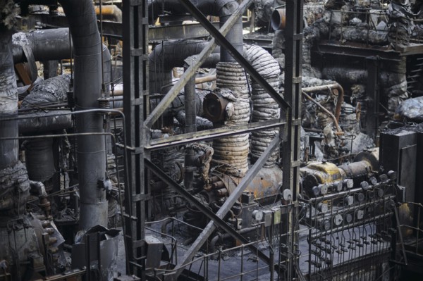Annalena Bärbock (Alliance 90/The Greens), Federal Foreign Minister, visits a power plant destroyed