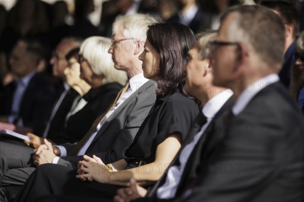 Annalena Bärbock (Bündnis 90/Die Grünen), Federal Foreign Minister, pictured at a commemorative