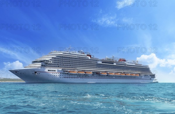 Mexico, Cabo San Lucas, Los Cabos vacation cruise ship near a beach and tourist destination El