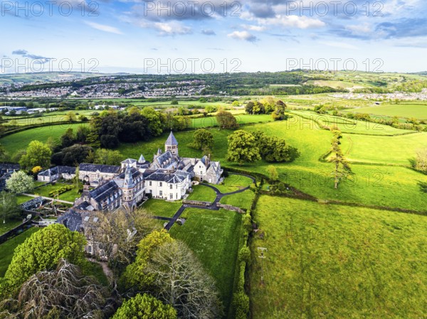 The Priory from a drone, Abbotskerswell Priory, Retirement Village, Abbotskerswell, Newton AbbotThe