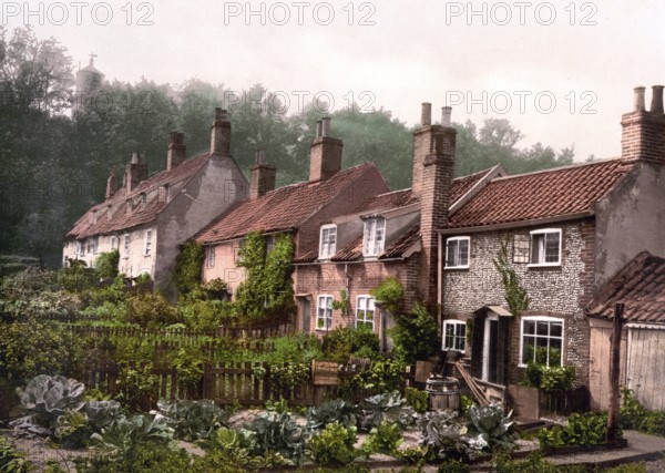 Lighthouse Score, Lowestoft, England / England, Historical, digitally restored reproduction from a