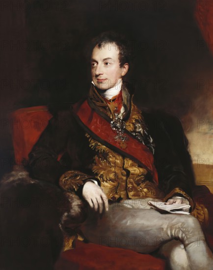Portrait of Prince Klemens Wenzel von Metternich, 1773-1859, statesman in Imperial Austria, digital