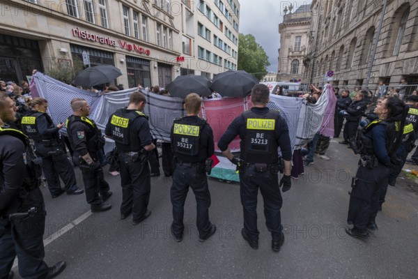 Germany, Berlin, 22 May 2024, Pro-Palestine demonstrators occupy HU building, social science