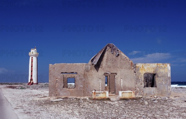 Willemstoren Lighthouse, Netherlands Antilles, Bonaire, Caribbean, Caribbean Sea