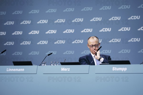 Friedrich Merz, party chairman of the CDU, photographed at the CDU Germany 2024 party conference in