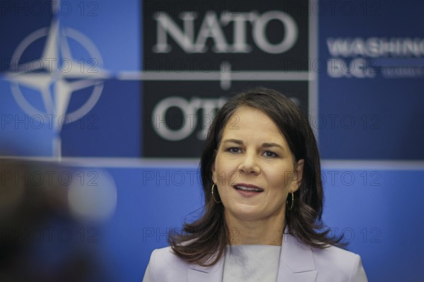 Annalena Bärbock (Alliance 90/The Greens), Federal Foreign Minister, gives a press briefing on the