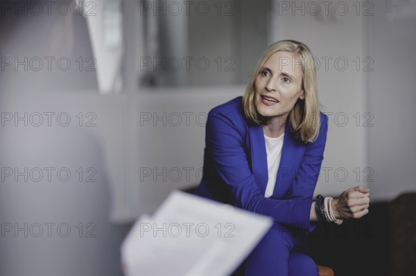Marie-Christine Ostermann, President of the Association of Family Entrepreneurs, recorded during an
