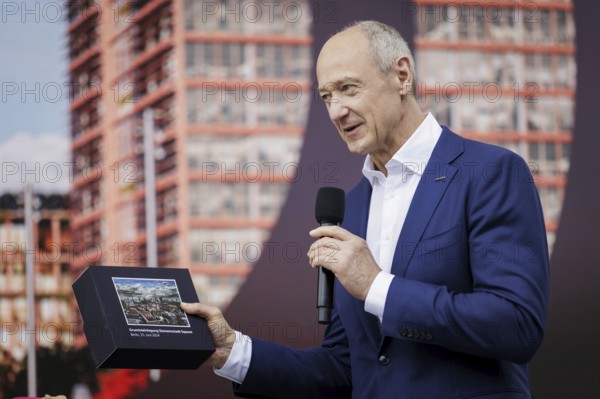 Roland bush, CEO of Siemens AG, pictured at the laying of the foundation stone for Siemensstadt