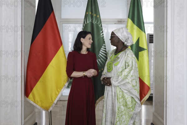 Annalena Bärbock (Alliance 90/The Greens), Federal Foreign Minister, recorded during a meeting with