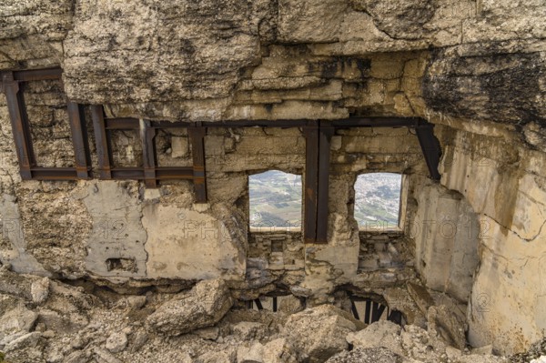 The Vezzena post on the summit of the Pizzo di Levico mountain in Valsugana, Trentino, Italy,