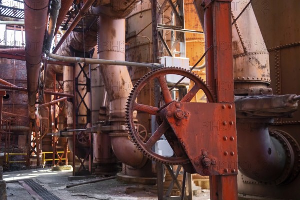 Birmingham, Alabama - The Sloss Furnaces National Historic Landmark. The furnaces made pig iron
