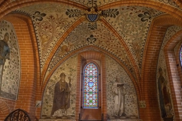 Wall painting in the Bülow Chapel of Doberan Minster in Bad Doberan, Mecklenburg--Western