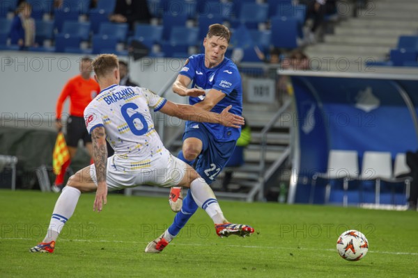 Football UEFA Europa League, 2024/25 season, matchday 2: TSG Hoffenheim v Dynamo Kiev. Picture: