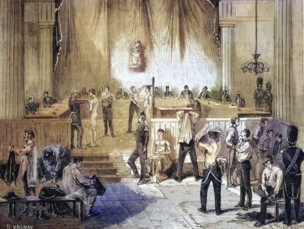 The Revision Council for the Mobile National Guard, Convocation and Examination of Soldiers, 1869,