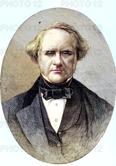 George Peabody, 18 February 1795, 4 November 1869, was a businessman and investment banker, as well