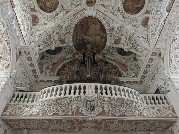 Interior of the collegiate church of Speinshart Monastery, abbey of the Premonstratensian Order,