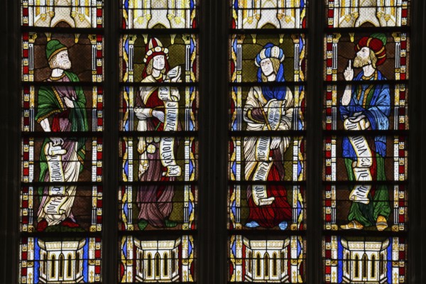 Stained glass windows of the Cathédrale Saint-Étienne, Auxerre, Département Yonne, Region