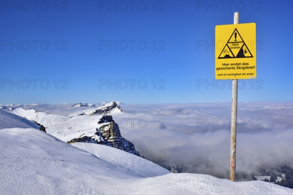 View from the Gottesacker plateau on the Hoher Ifen (2230 m) towards the west, Kleinwalstertal,