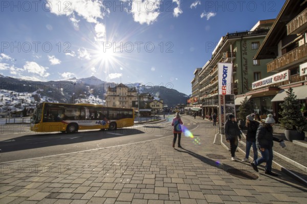 28 March 2024: Lively tourism in the week in front of Easter in the popular Swiss holiday resort of