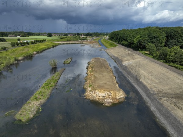 Dortmund / Castrop-Rauxel, North Rhine-Westphalia, Germany, river renaturalisation, renaturation of