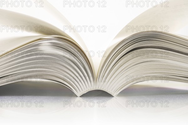Detail of the notebooks sewn with threads and glued on the spine, binding in the graphic sector,