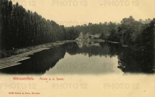 Historical postcard, picture postcard, Weißenfeld, Weissenfels an der Saale, Saxony-Anhalt,