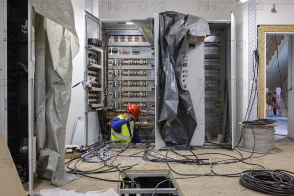 28.10.2020, Oberhausen, Ruhr area, North Rhine-Westphalia, Germany - Switchgear, electrical