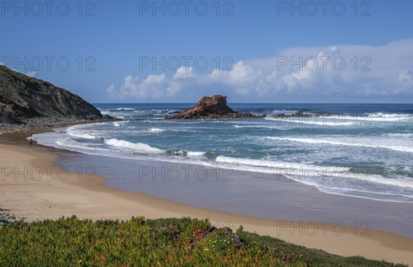 Vila do Bisbo, Algarve, Portugal - Ponta Ruiva Beach Praia da Ponta Ruiva, beautiful secluded sandy