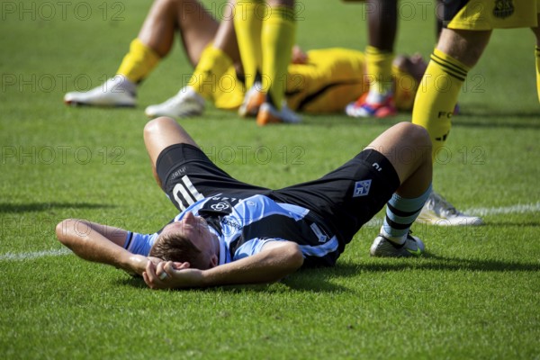Football 3rd division, season 2024/25, matchday 4: Waldhof Mannheim against 1. FC Saarbrücken.