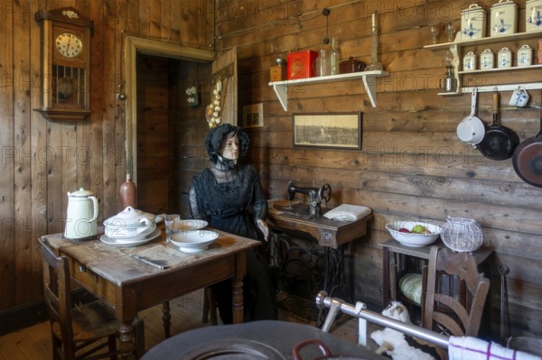 American style wooden emergency house at WW1 Memorial Museum Passchendaele 1917 about the Third