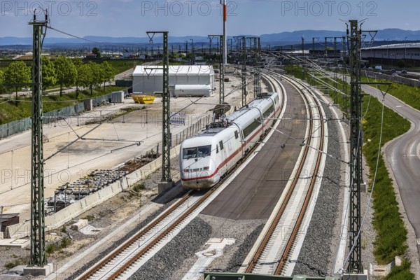 First test run on the new railway line between Stuttgart Airport and Wendlingen. This further