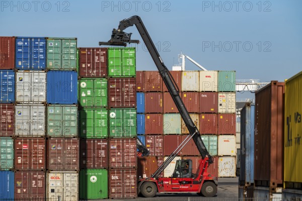 Port of Duisburg Ruhrort, DeCeTe, Duisburger Container-Terminal, container loading, loading and