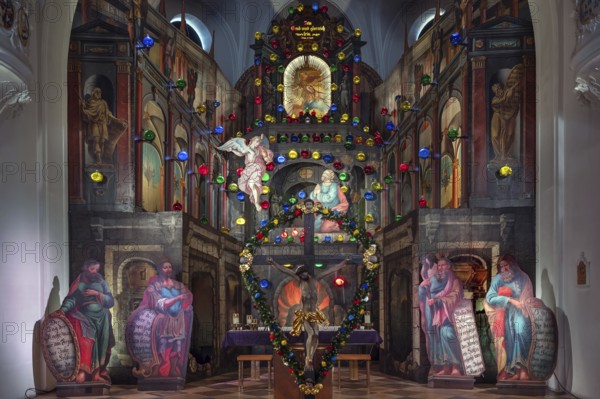 Holy Sepulchre created around 1800, St Michael's Parish Church, Kirchstr. 15, Aschau, Chiemgau,