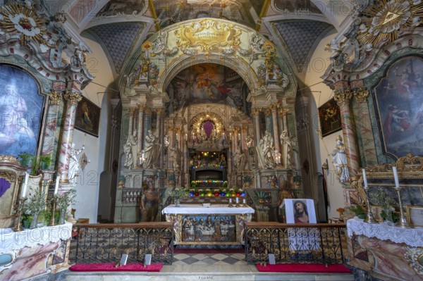 Holy Sepulchre, painted around 1767 by the painter Johann Joachim Pfaundler, St Donatus Church,
