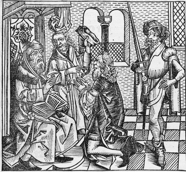 Woodcut from: Schedel'sche Weltchronik also Nürnberger Chronik, German edition, incunabulum,