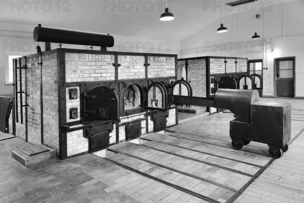 Incinerator in the camp crematorium, former beech forest concentration camp, now a concentration