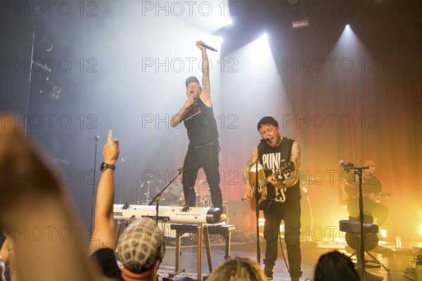 Ingo Knollmann (singer and keyboarder) and Guido Knollmann (singer and guitarist) of the Donots