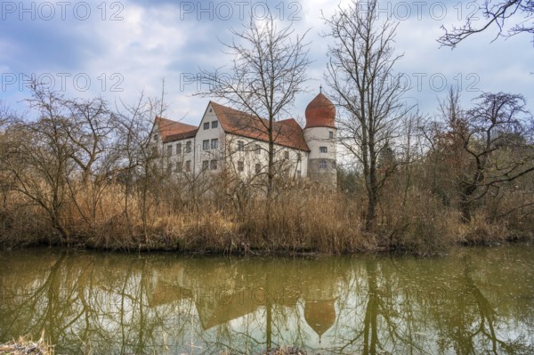 Moated castle, built by the Lords of Degenfeld between 1596 and 1597, Neuhaus, Middle Franconia,