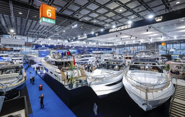 Luxury yachts, here English Princess yachts at the boot Düsseldorf trade fair, Düsseldorf, North