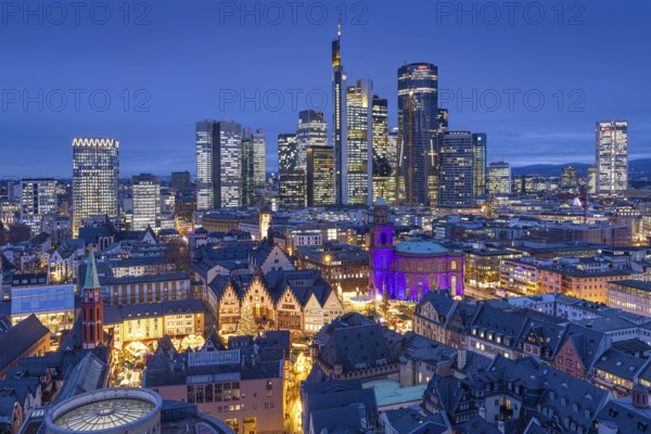 St Paul's Church in Frankfurt am Main will be illuminated in blue in the middle of the Christmas