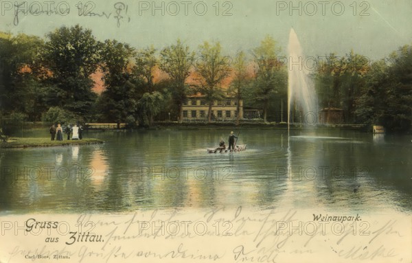 Historical postcard, picture postcard, Zittau, Saxony, Germany, digitally enhanced reproduction of