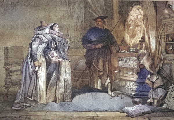 Der Zauberspiegel, Die stolze Hildegard oder Asprian mit dem Zauberspiegel is a drama in three acts