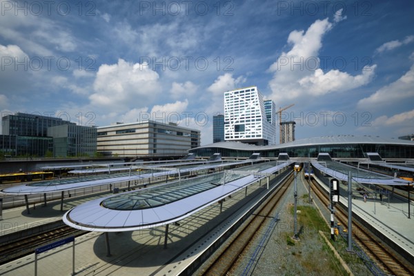 UTRECHT, NETHERLANDS, MAY 25, 2018: Utrecht bus and railway station Utrecht Centraal. Utrecht,