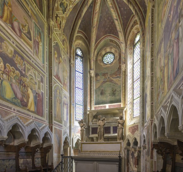 Scrovegni Chapel or Arena Chapel with frescoes by Giotto di Bondone, Padua, Province of Padua,