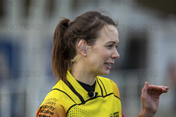 Rugby: Germany against MKS Pogon Awenta Siedlce, Poland in Heidelberg. Picture: Referee Maria Latos
